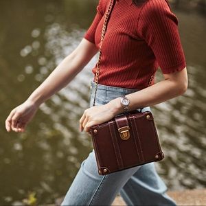 BEARA BEARA Fiona Mini Box Bag in BROWN